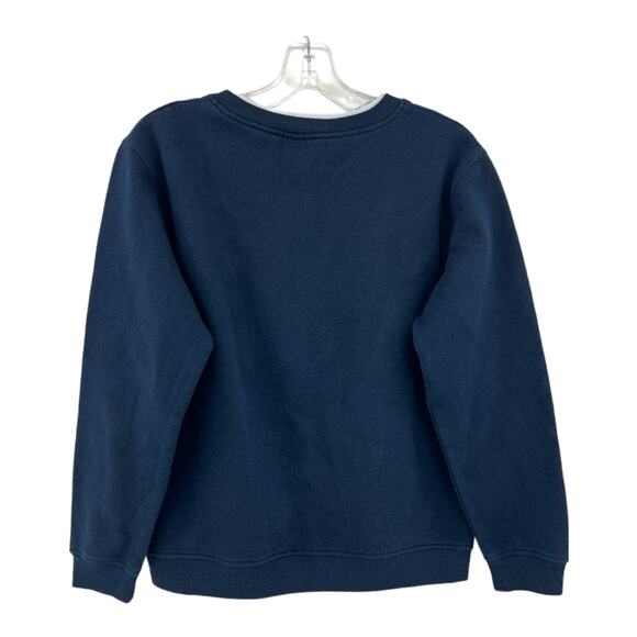 Feathers MEDIUM Y2K Womens Blue Embroidered Snowflake Holiday Sweater - Picture 2 of 8
